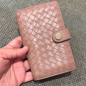 Bottega Veneta brown leather Long Wallet
